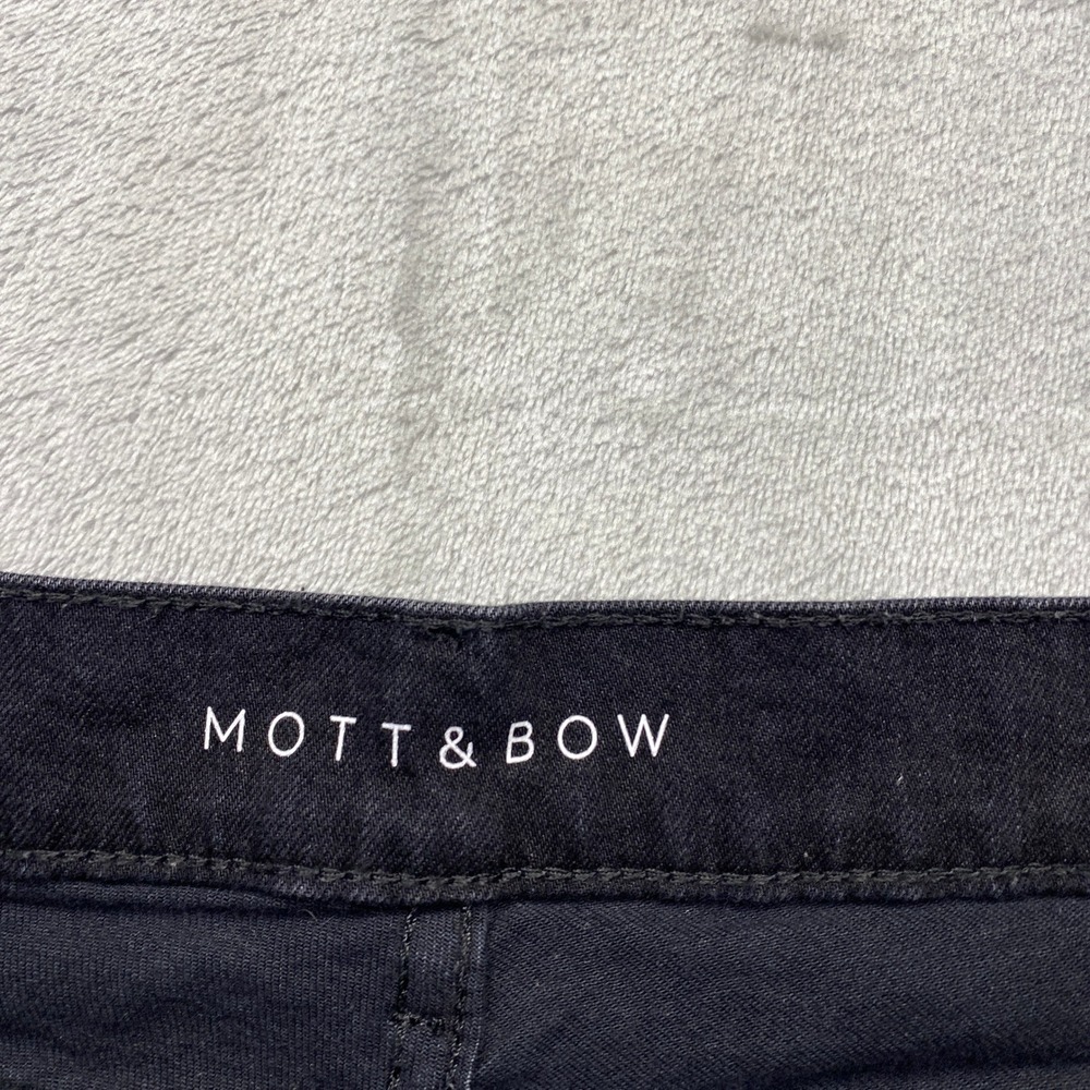 Mott & Bow‎ Mom Jeans Black Wash High Rise Straight Leg Denim Sz 30 Grunge Retro - Picture 6 of 9